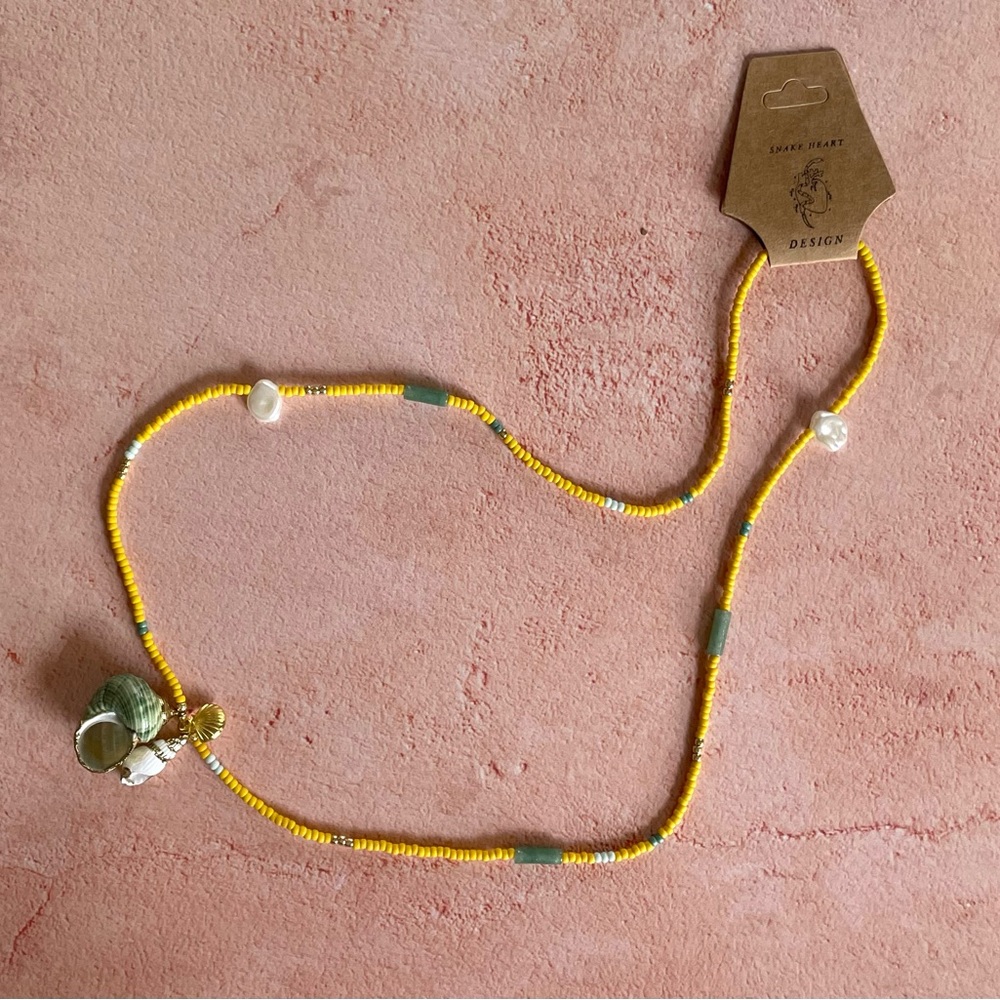Seashell Charm Beaded Necklace